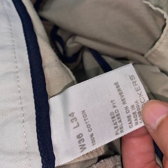 Dockers D4 Relaxed Fit Pleated Chino Khaki Pants Men's Size 36x33 - Picture 5 of 6